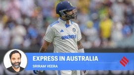 India's Virat Kohli walks off the field after losing his wicket during play on the second day of the fourth cricket test between Australia and India at the Melbourne Cricket Ground, Melbourne, Australia, Friday, Dec. 27, 2024. (AP Photo)