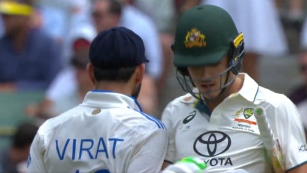 India's Virat Kohli barges into Australia's Sam Konstas on Day 1 of the fourth Test between Australia and India at the Melbourne Cricket Ground. (Screengrab via X/@7Cricket)