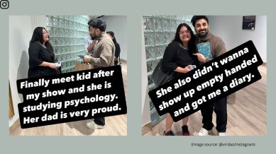 Vir Das meets fan who waited for two years to attend his show (Image source: @virdas/Instagram)