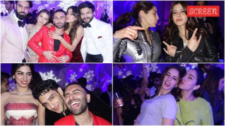Viral Christmas party photos of Janhvi, Khushi, Vedang Raina, Shikhar Pahariya, Sara, Orry
