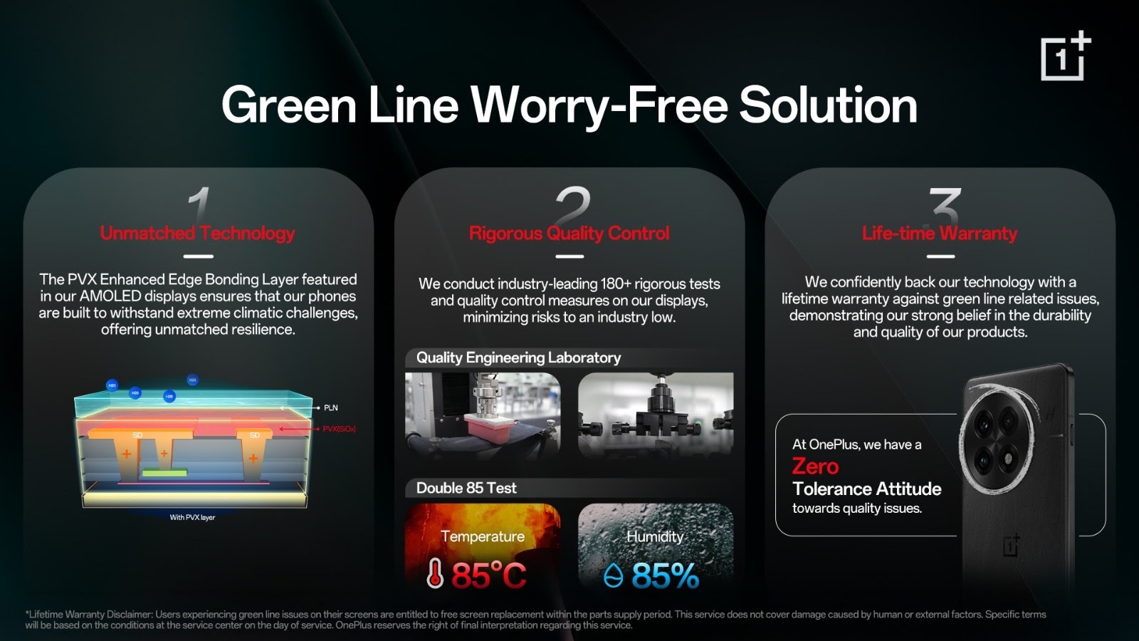 The lifetime warranty is currently available in India. (Image credit: OnePlus)