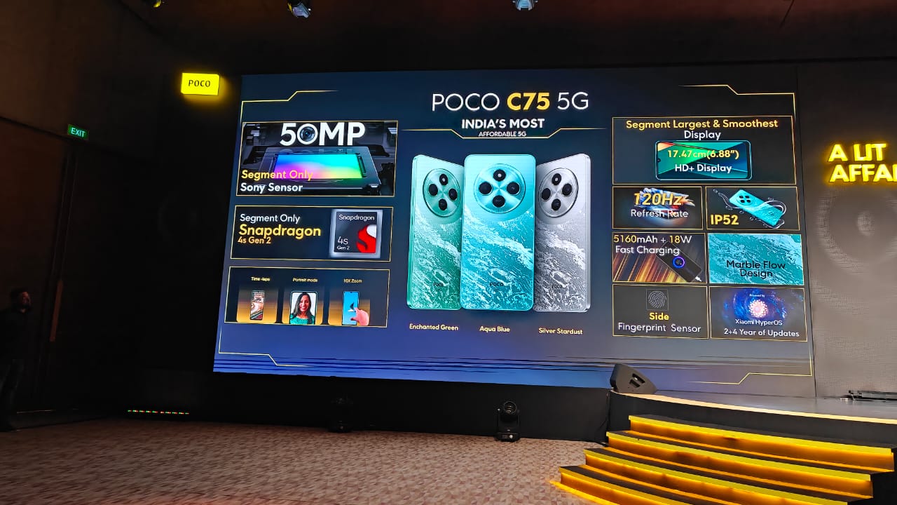Poco C75 works only with Jio 5G.