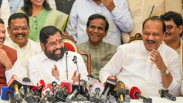 eknath shinde, ajit pawar, maharashtra, indian express