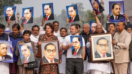 Ambedkar protest outside Parliament
