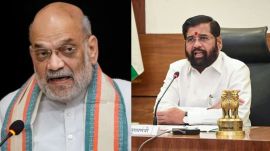 Amit Shah, Eknath Shinde, Devendra Fadnavis, Mahayuti, Indian Express news