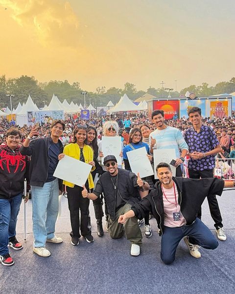 Rohan Joshi and Rob at Comic Con Delhi (Image source: @artguyrob/Instagram)