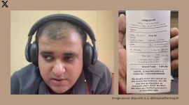 Delhi resturant's bill with a tribute message for Atul Shubash
