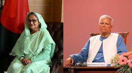 The allegations came two days after the Muhammad Yunus (right)-led interim government said it has sent a diplomatic note to New Delhi seeking Sheikh Hasina's extradition from India. (Express File Photos)