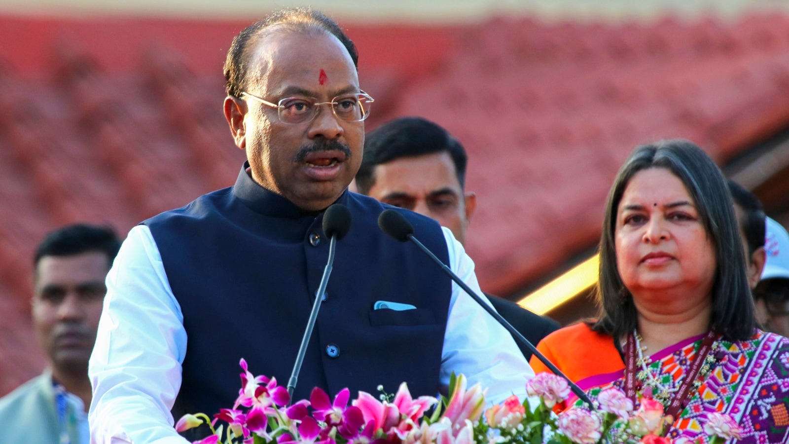 Maharashtra BJP President Chandrashekhar Bawankule takes oath as a state cabinet Minister. (PTI)