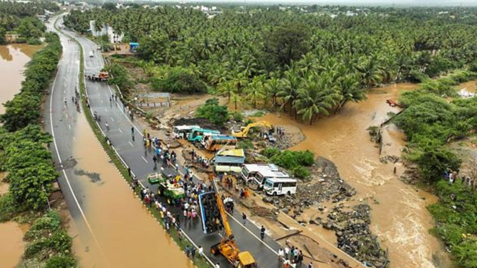 Thousands displaced, trains cancelled as Cyclone Fengal continues ...