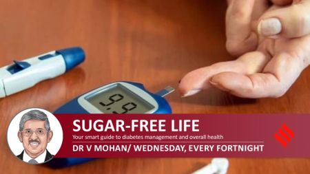 People with diabetes usually report high blood sugar levels in the morning because the liver breaks down sugar overnight.