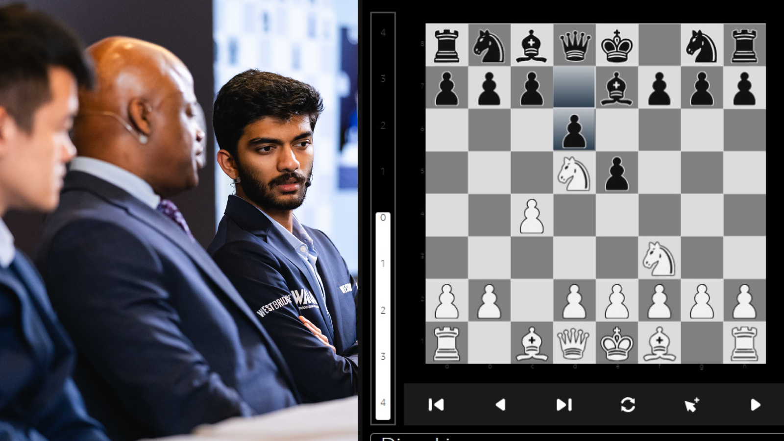 In game 8 of the World Chess Championship, the English Opening made an appearance. Gukesh and Ding Liren played out a draw. (PHOTOS: FIDE, Eng Chin An)