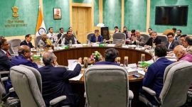 Union Finance Minister Nirmala Sitharaman and others during the fourth Pre-Budget Consultation with the stakeholders and experts from export, trade and industry sectors ahead of the upcoming Union Budget 2025-26, in New Delhi. (PTI Photo)