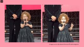 Young girl's confident speech during a Christmas function
