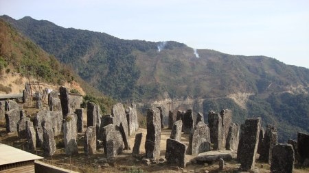 Discover the mesmerising monoliths of Willong Khullen in Manipur, often called India’s Stonehenge (Source: Wikimedia Commons)