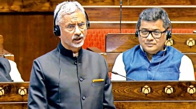 S Jaishankar, Israel Palestine conflict, eam Israel Palestine conflict, Rajya Sabha, Rajya Sabha Question Hour, Indian express news, current affairs