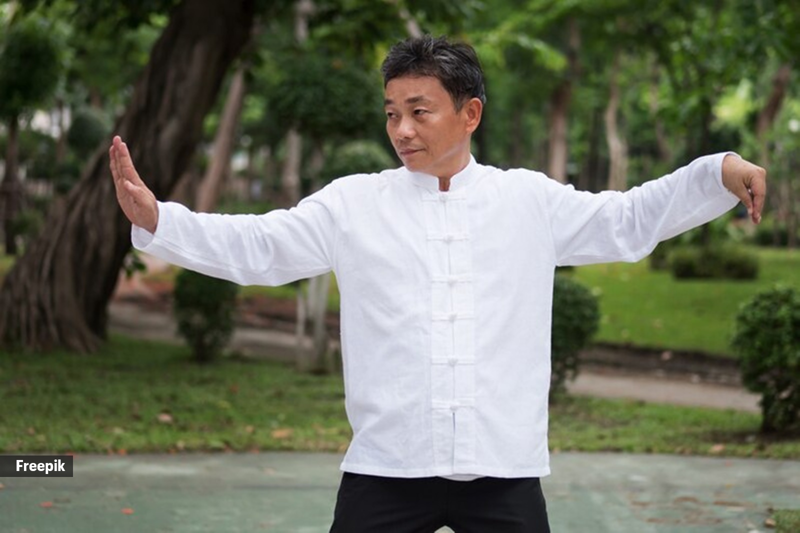 Most Tai Chi movements are slow and precise, making the practice an effective way to relax the mind.