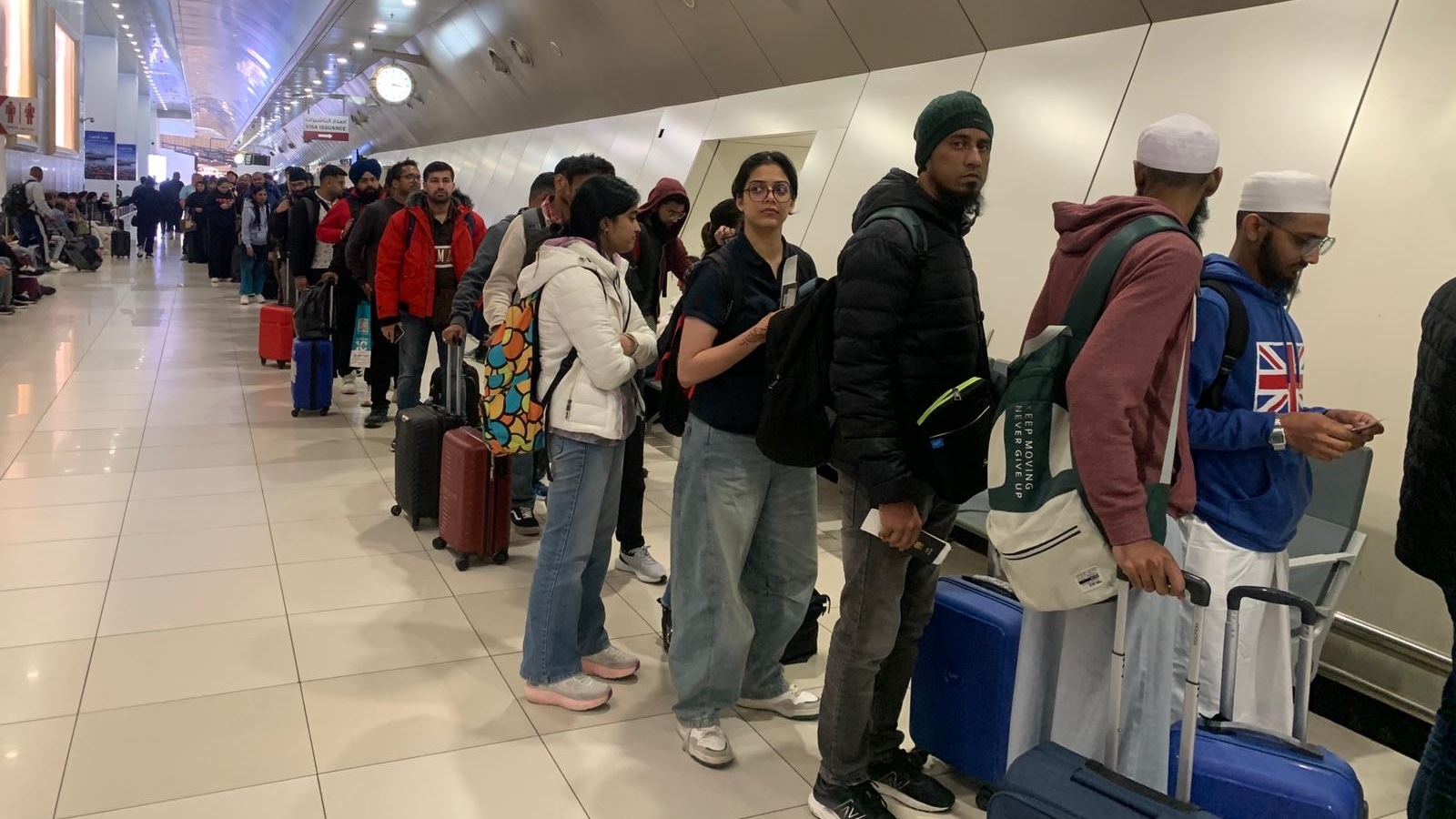Indian passengers stranded at Kuwait airport depart for Manchester