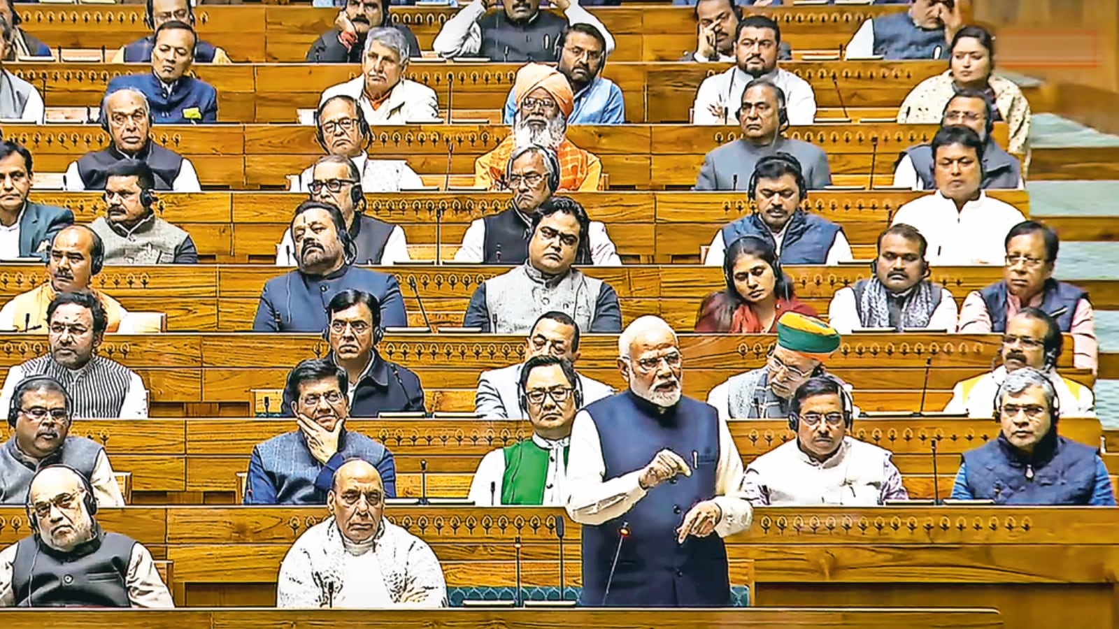 pm modi in lok sabha, pm modi in lok sabha debate, lok sabha debate, winter session, parliament debate, debate on constitution, constitution debate, ambedkar, indian express