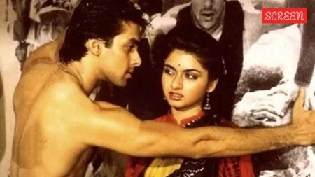 Salman Khan and Bhagyashree in Maine Pyar Kiya