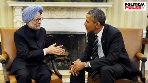 Then Prime Minister Manmohan Singh with then President of US Barack Obama at the White House, in Washington DC on September 27, 2013. (PTI Photo)