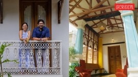 Maria Goretti and Arshad Warsi gave a tour of their house in Goa. (Photo: Maria/Instagram, Asian Paints/YouTube)