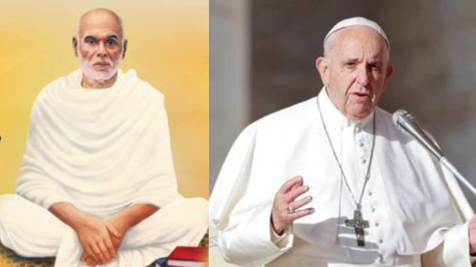 Pope He said the social reformer's message is "pertinent to our world today, where we witness growing instances of intolerance and hatred between peoples and nations."