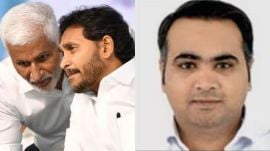 YSRCP general secretary and Rajya Sabha MP V Vijaysai Reddy,