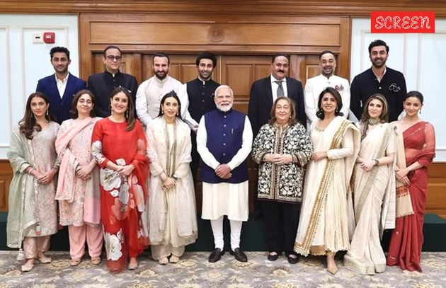 Kapoor family members, PM modi