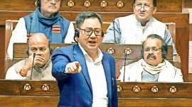 Kiren Rijiju, Amit Shah, Derek O'Brien, privilege notice against Amit Shah, B R Ambedkar, Indian express news, current affairs