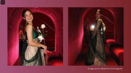 Indian student wears lehenga at her Swiss graduation ceremony