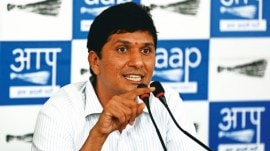 Aam Aadmi Party AAP, Delhi BJP, AAP, Saurabh Bharadwaj, Virendra Sachdeva, V K Saxena, Vinai Kumar Saxena, delhi news, India news, Indian express, current affairs