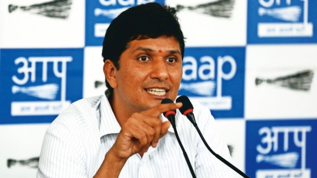 Aam Aadmi Party AAP, Delhi BJP, AAP, Saurabh Bharadwaj, Virendra Sachdeva, V K Saxena, Vinai Kumar Saxena, delhi news, India news, Indian express, current affairs