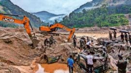 Indian Army personnel and others during search and rescue operation after flash floods, in North Sikkim district in October 2023. (PTI File Photo)
