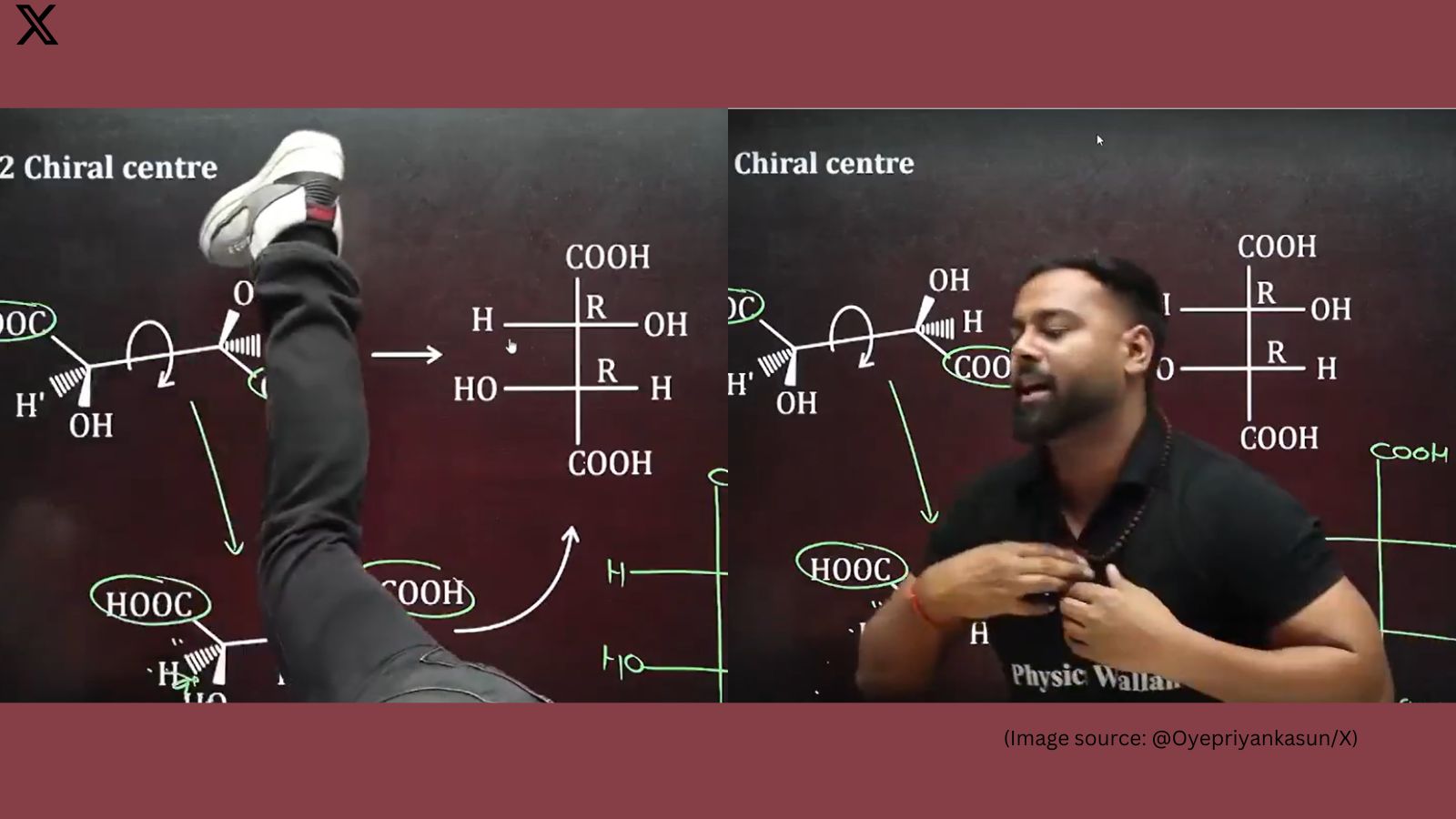 Physics Wallah teacher goes viral with upside-down chemistry lesson ...