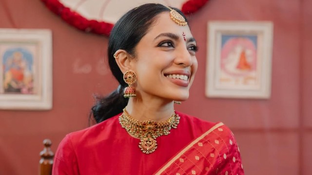 Discover the vibrant pelli kuthuru ceremony of Sobhita Dhulipala, her radiant traditional look, and the heartfelt rituals leading up to her wedding with Naga Chaitanya.