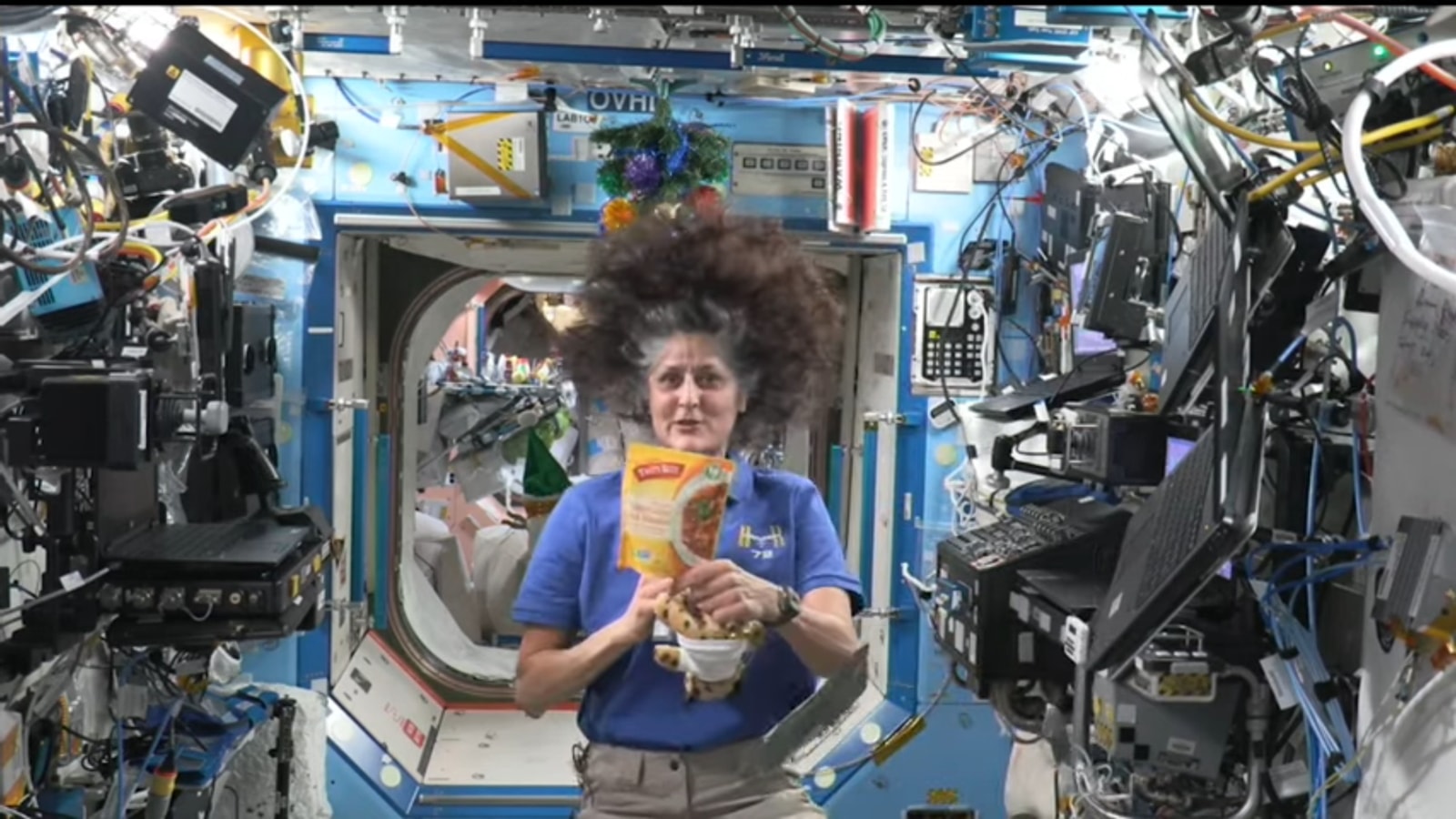 sunita williams diet in space