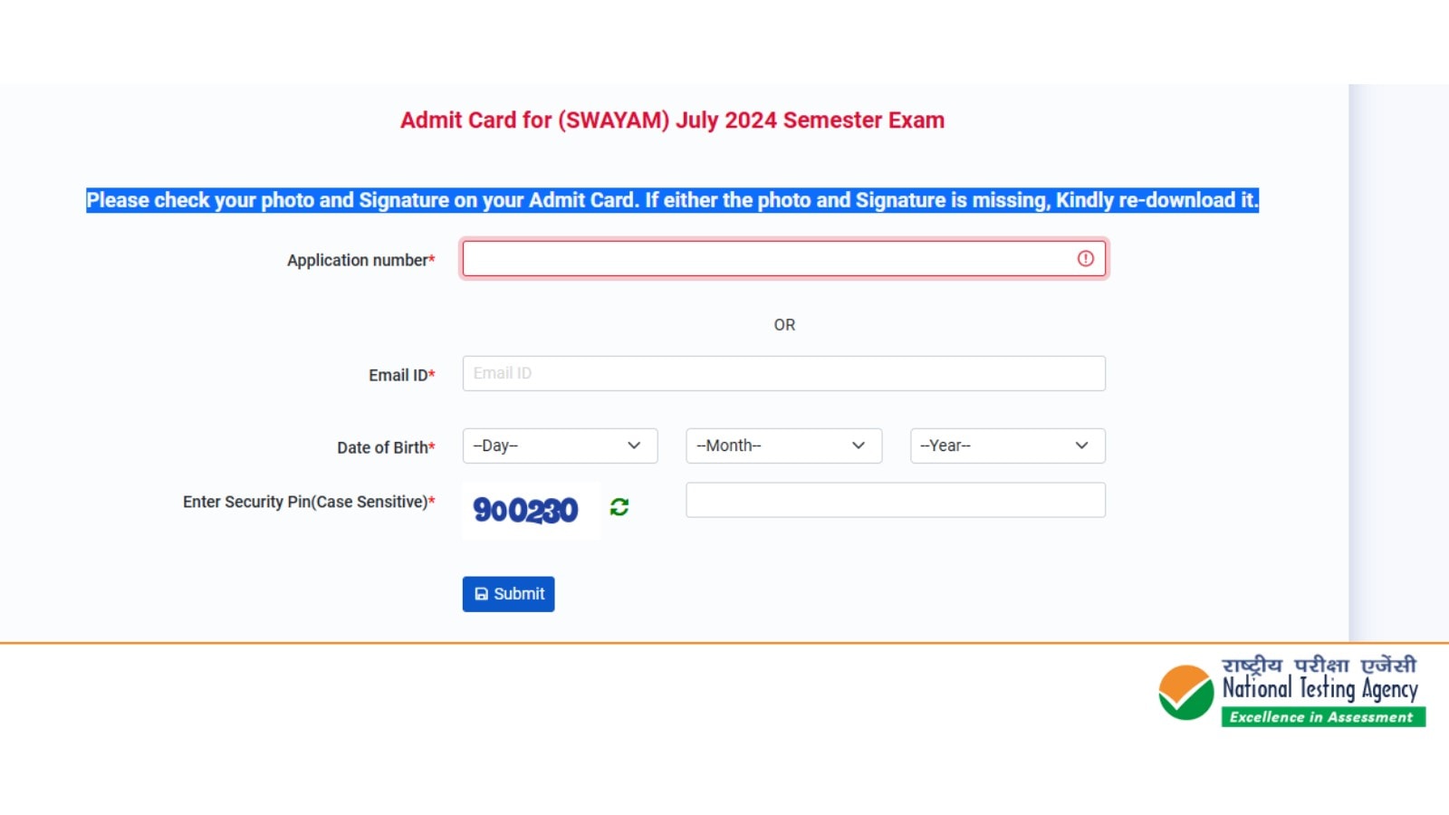 SWAYAM July 2024 Admit Card: Candidates can download their admit cards at nta.ac.in or exams.nta.ac.in/swayam