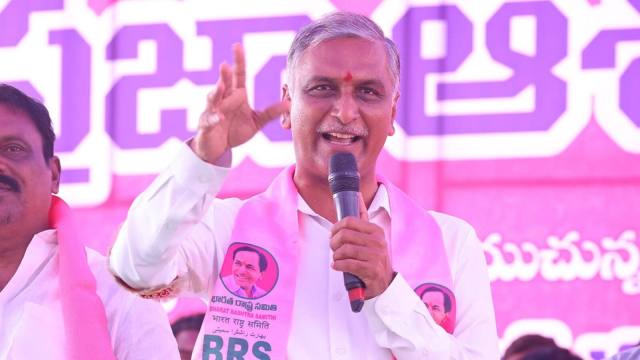 BRS leader and ex- minister Harish Rao.