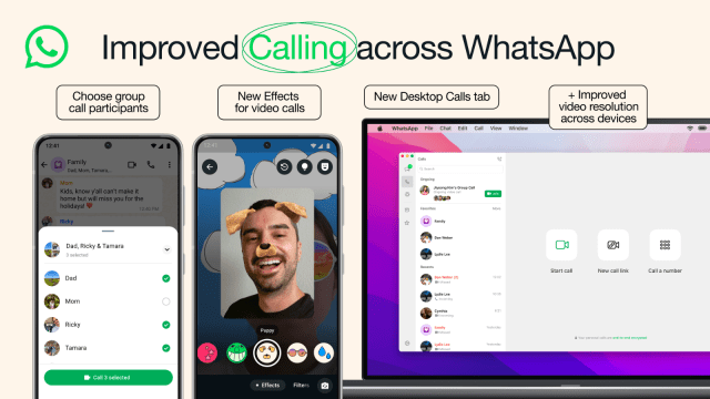 WhatsApp video and voice calls will now be even more clear.