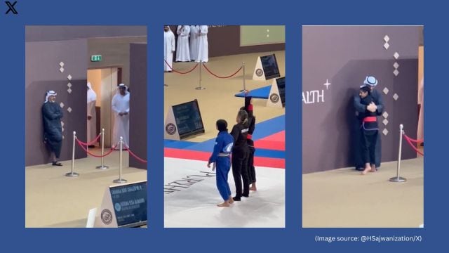 Abu Dhabi crown prince supporting his daughter