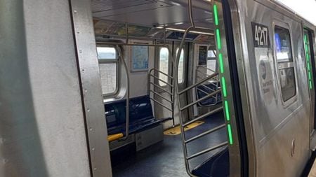 woman burned in New York train