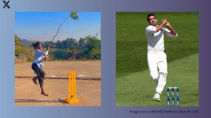 Schoolgirl's Zaheer Khan-like bowling action