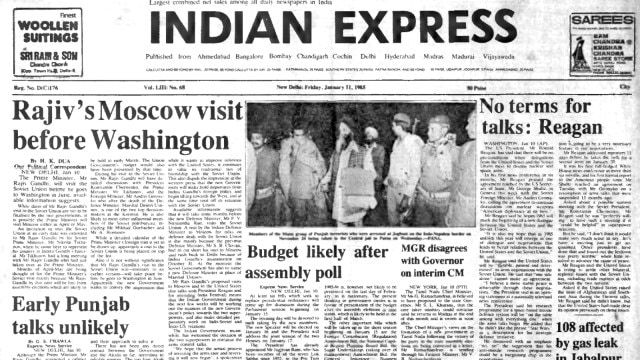 Forty Years Ago, Rajiv Gandhi, Laldenga in Delhi, USSR, Gas Leak Chaos, editorial, Indian express, opinion news, indian express editorial