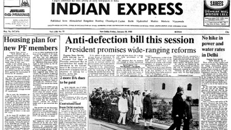 Anti-defection Bill, Eulogy For Indira Gandhi, Indira Gandhi, IFFI Ends, Indira Gandhi assassination, Forty Years Ago, editorial, Indian express, opinion news, current affairs