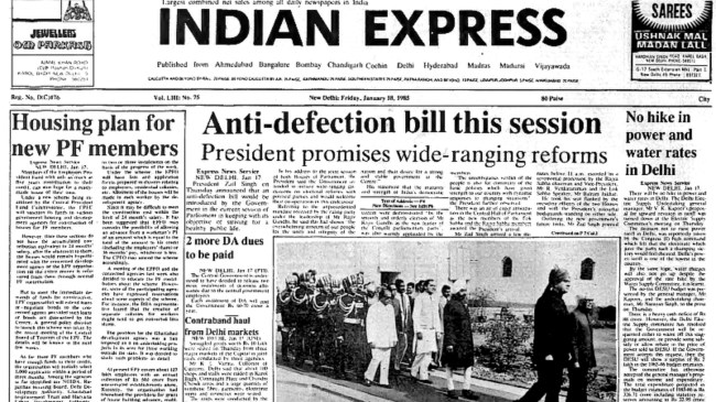 Anti-defection Bill, Eulogy For Indira Gandhi, Indira Gandhi, IFFI Ends, Indira Gandhi assassination, Forty Years Ago, editorial, Indian express, opinion news, current affairs