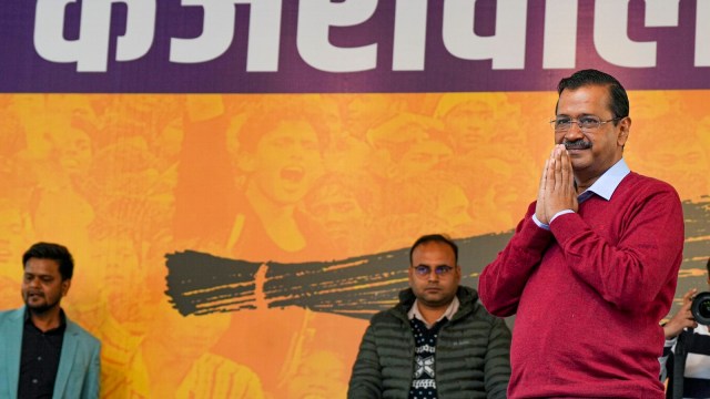 Kejriwal Guarantees release, Delhi assembly elections, indian express