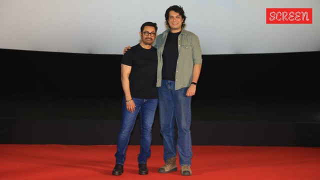 Aamir Khan at Junaid Khan's film Loveyapa trailer launch