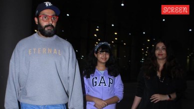 Abhishek Bachchan, Aaradhya and Aishwarya Rai