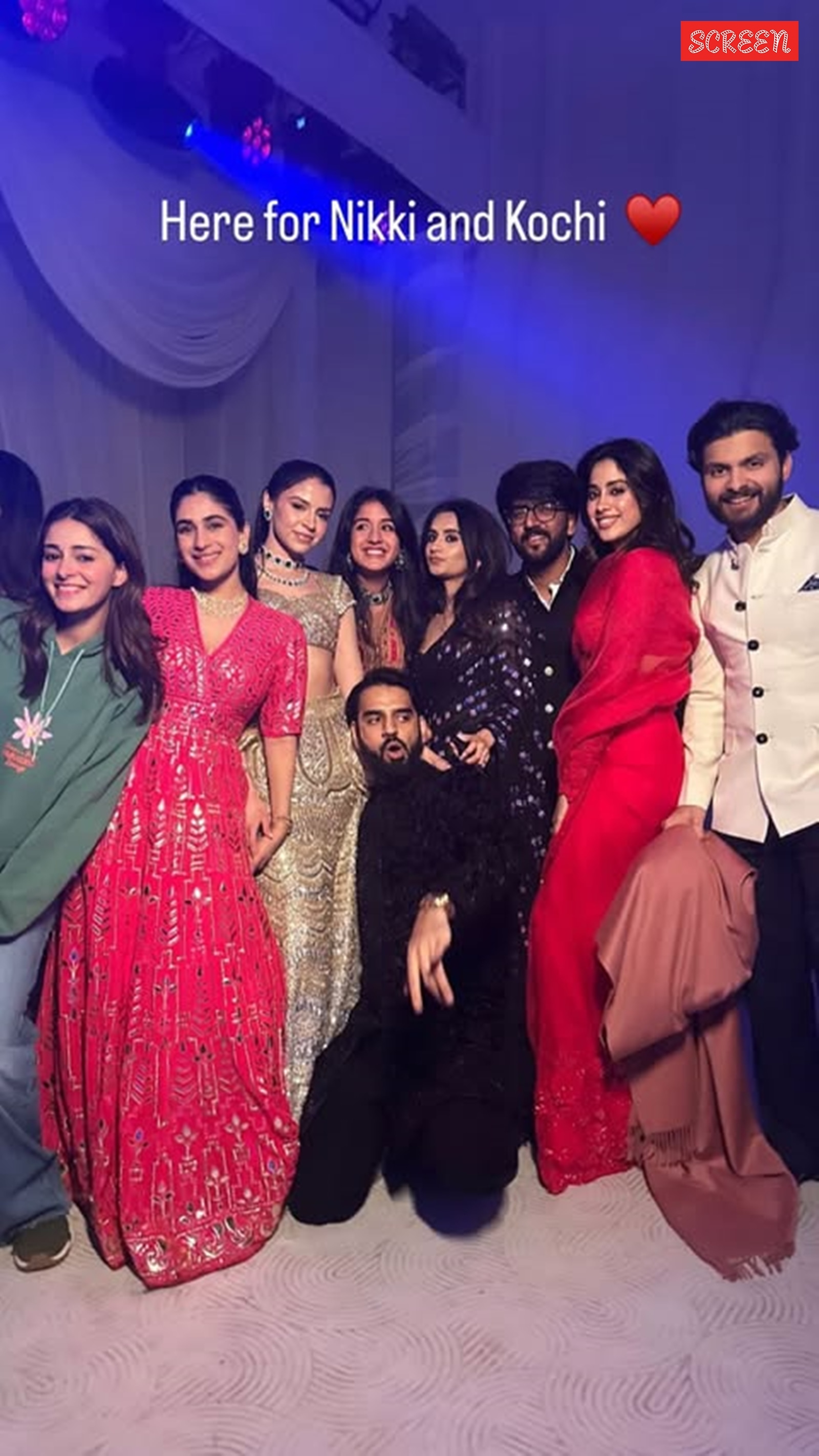 Ananya Panday, Janhvi Kapoor-Shikhar Pahariya friend wedding 